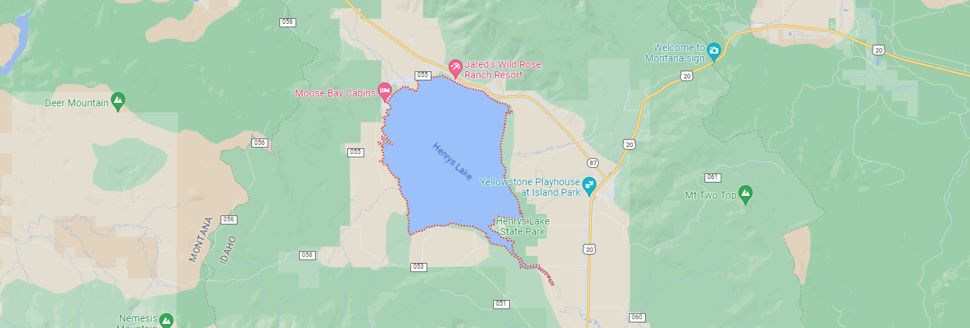 Map of Henry's Lake Area