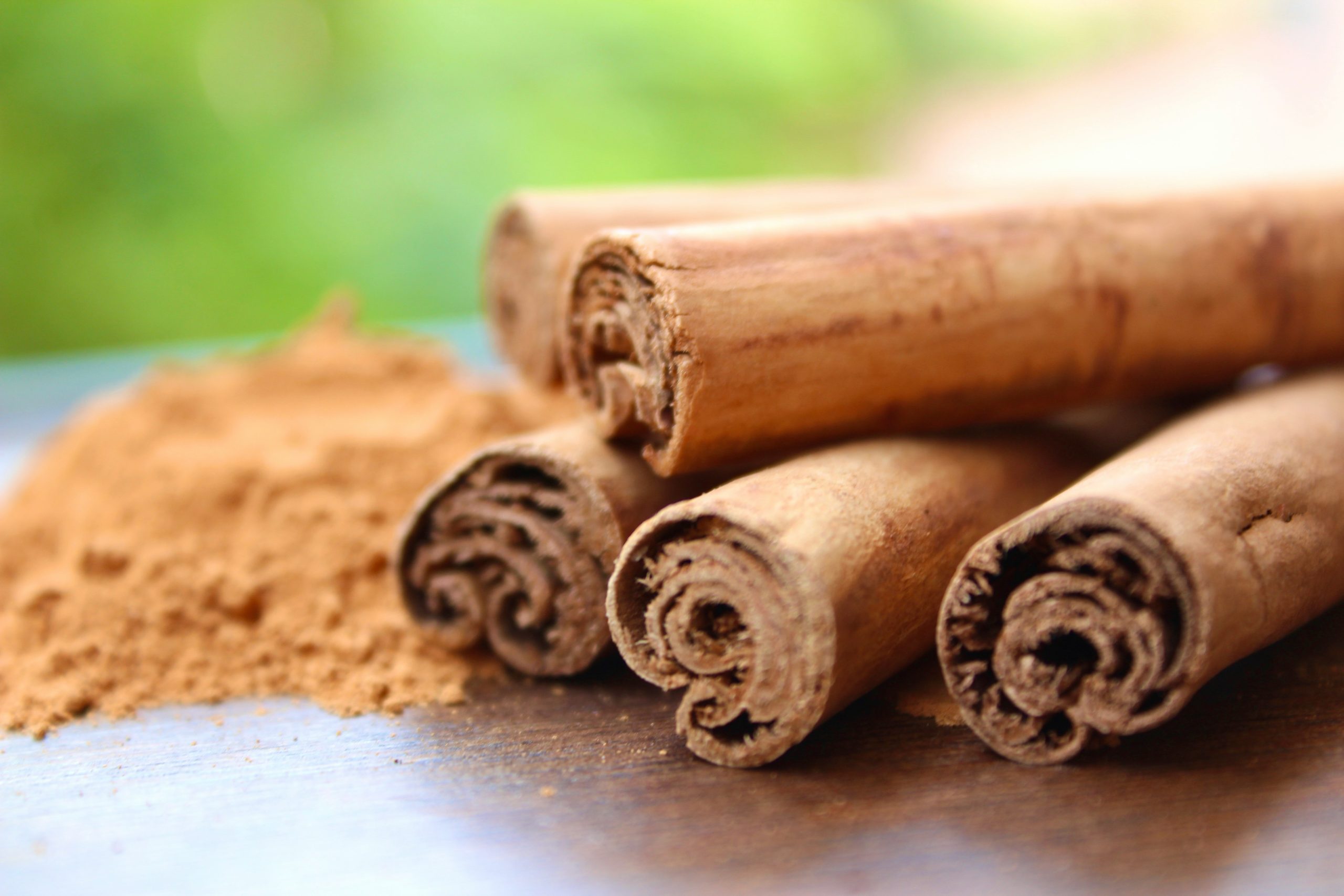 Closeup of cinnamon stick