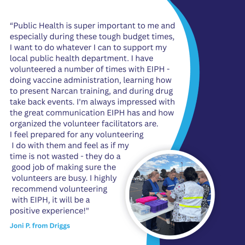 testimonial from MRC volunteer