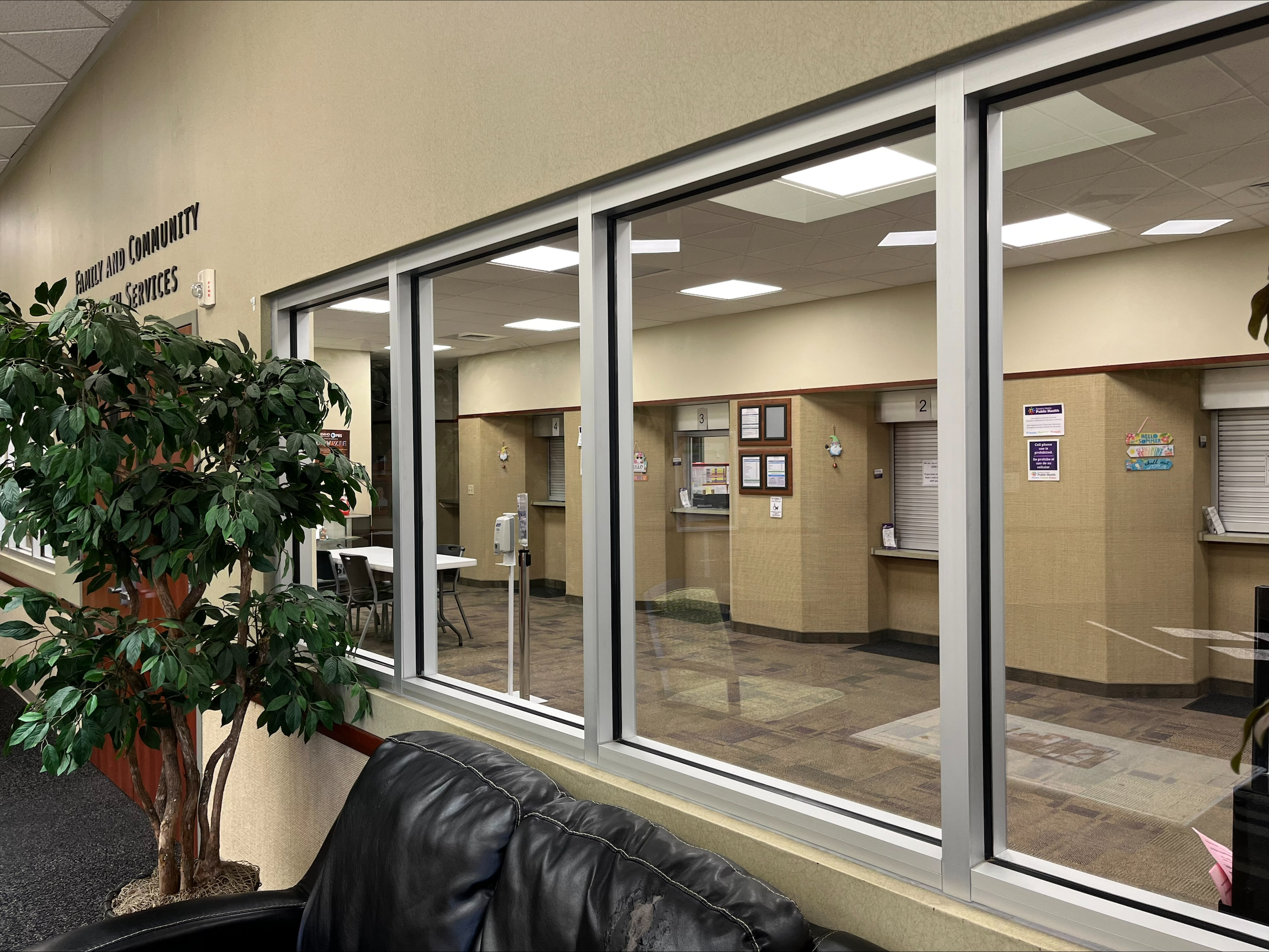 Photo of front clinic lobby entrance