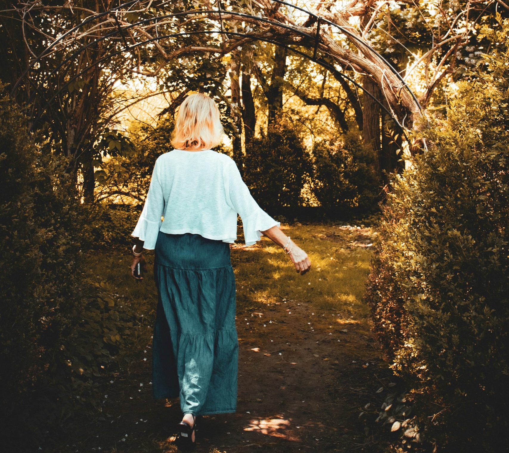 Woman on a walk